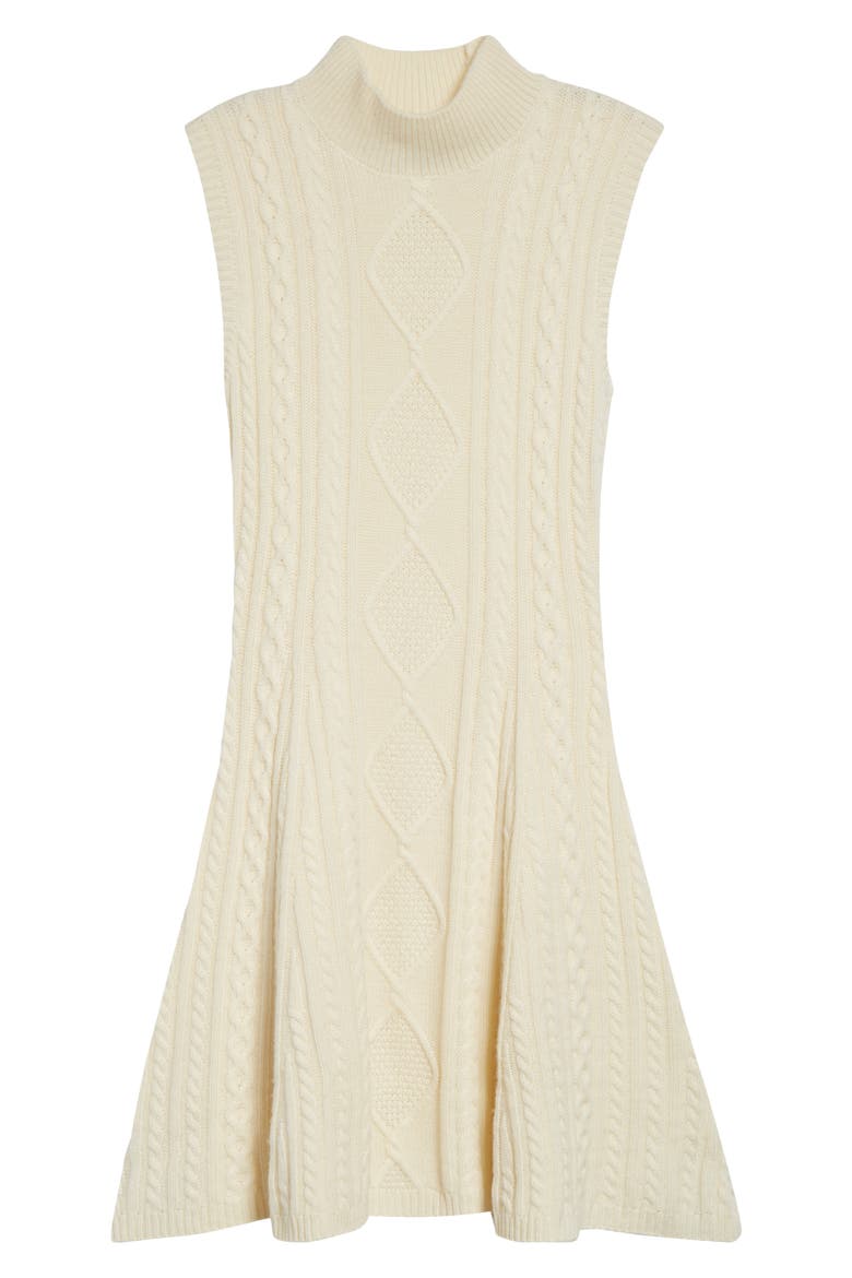 Charade Wool Blend Sweater Dress, Alternate, color, IVORY