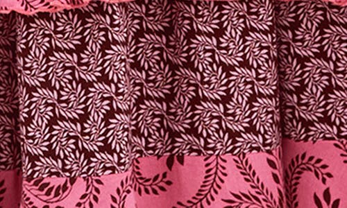 City Chic Clementine Long Sleeve Tiered Maxi Dress In Pink