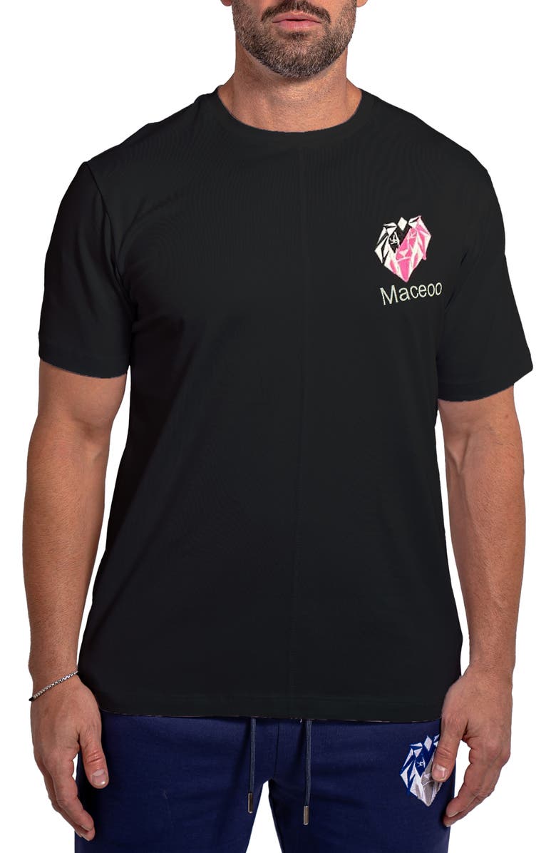 Maceoo Ascension Solid 0107 Graphic T-Shirt, Main, color, Black