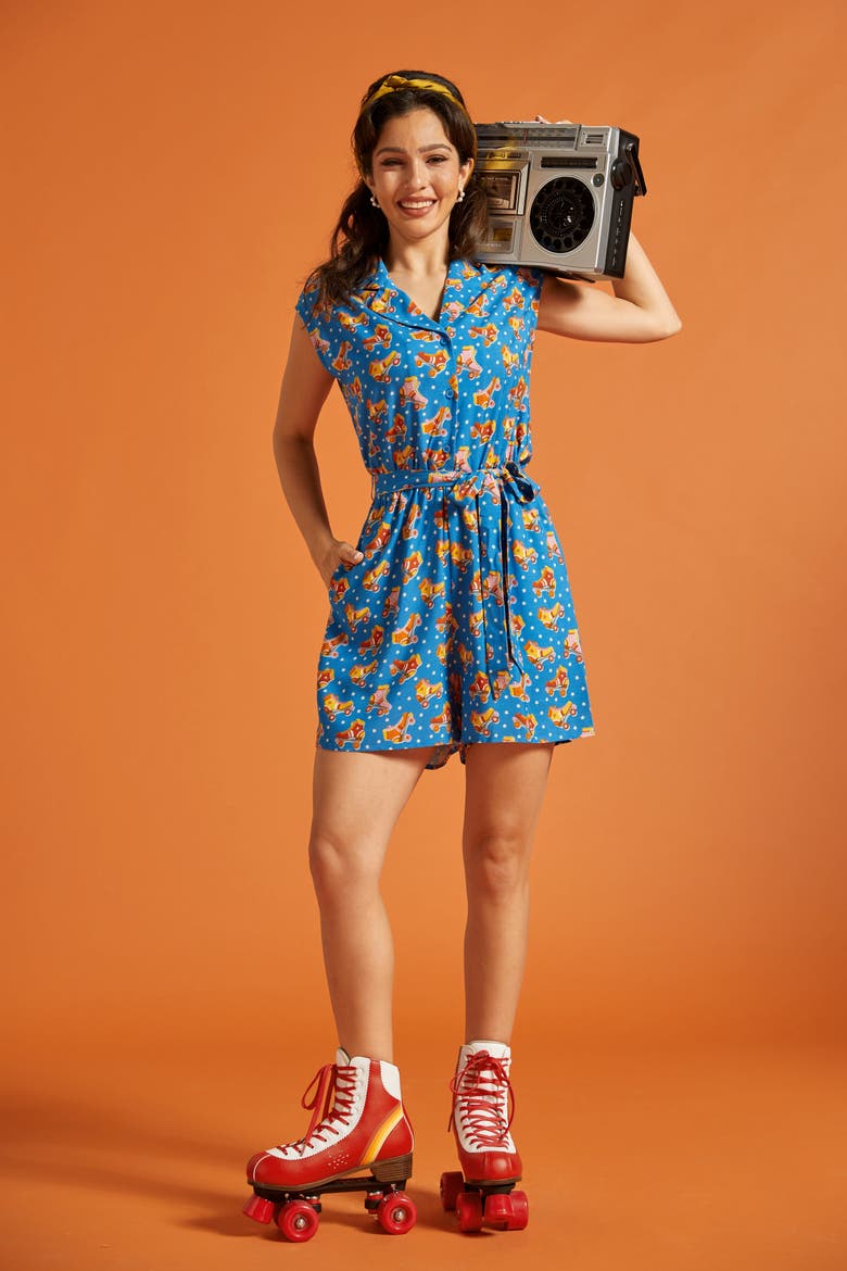 Read It & Steep Romper, Alternate, color, Roll With It
