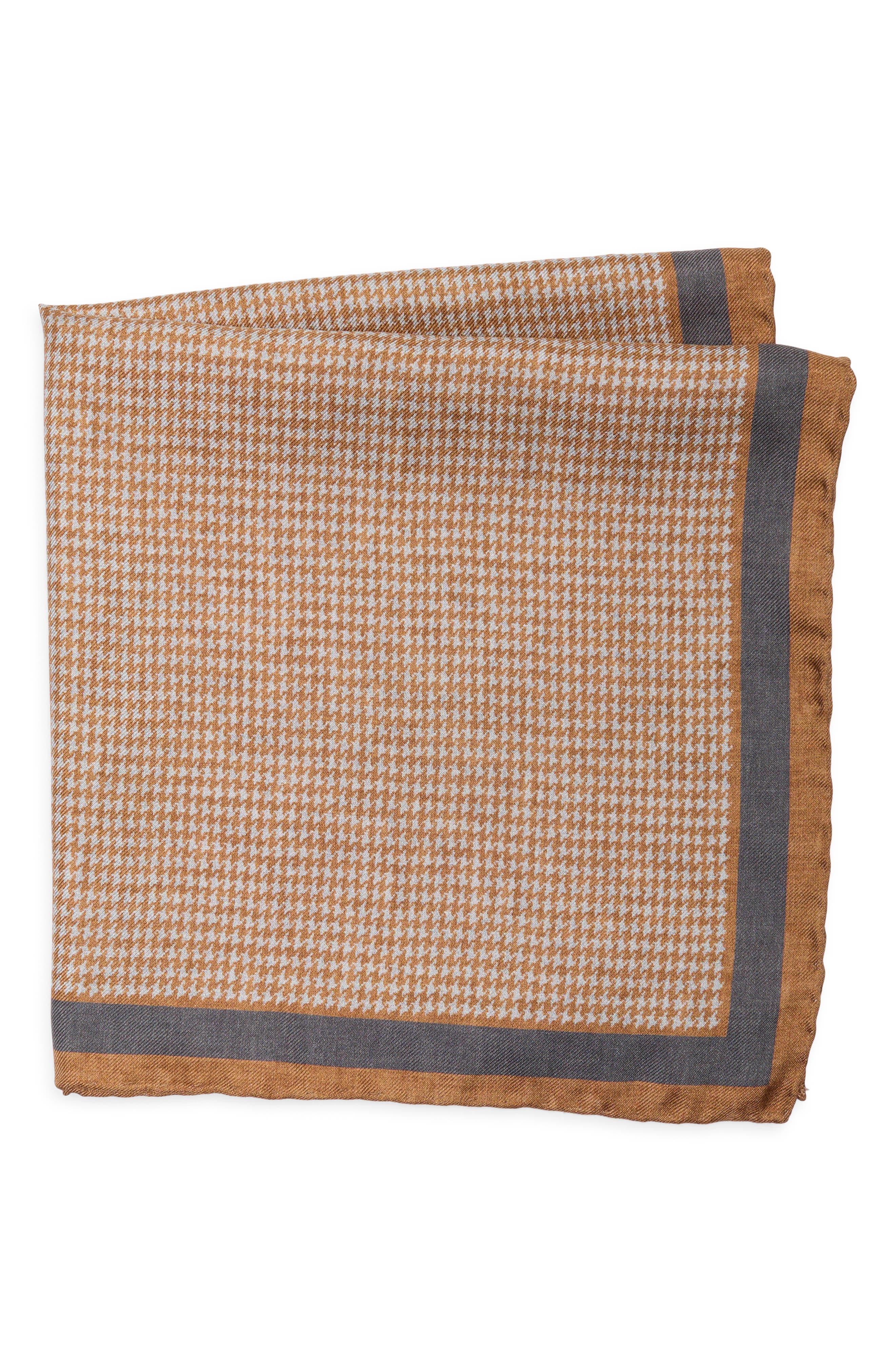 BOSS Houndstooth Pocket Square