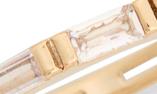Nordstrom Rack Set Of 3 Baguette Cubic Zirconia Stackable Band Rings