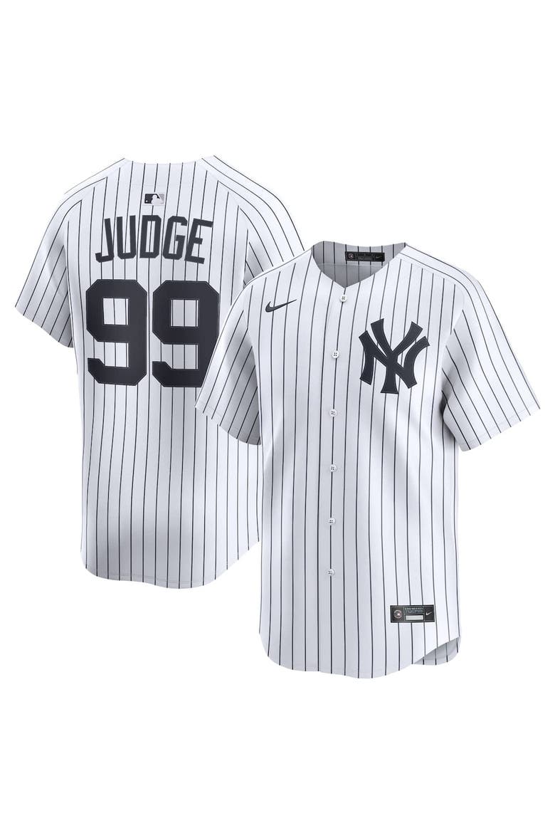 Men's Nike Aaron Judge White New York Yankees Home Limited Player Jersey, Main, color, White
