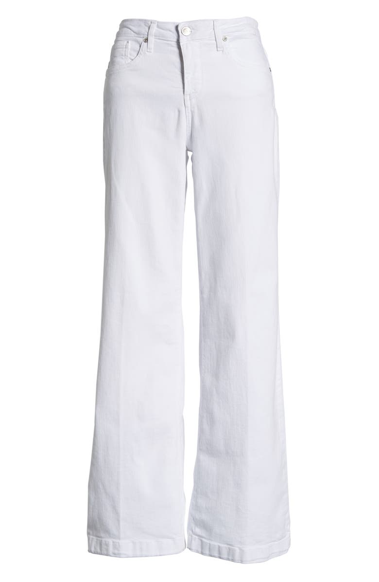 NYDJ Wide Leg White Jeans, Alternate, color, 