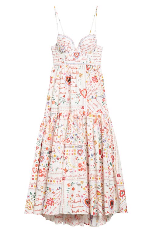Camilla Tiered Organic Cotton Poplin Sundress In A Kitsch In Time