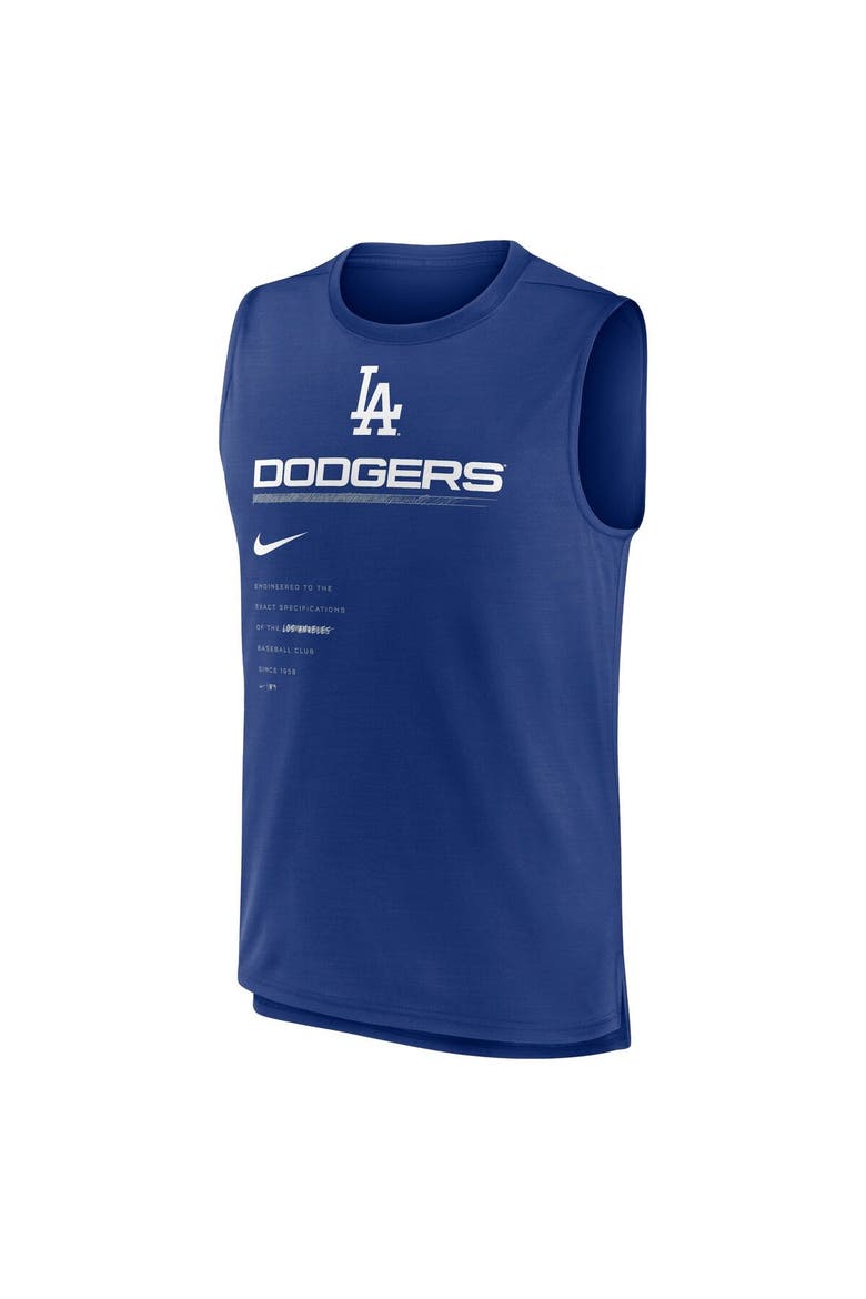 Men's Nike Royal Los Angeles Dodgers Exceed Performance Tank Top, Alternate, color, Royal