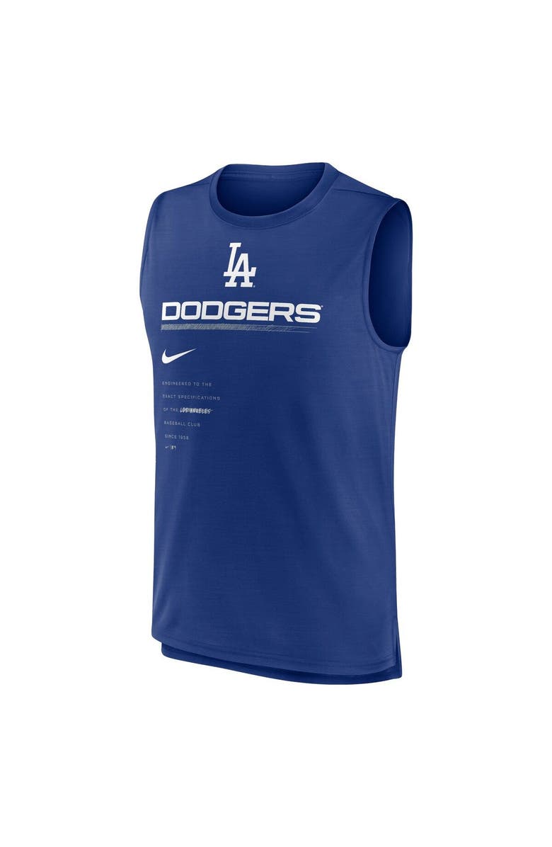 Nike Men's Nike Royal Los Angeles Dodgers Exceed Performance Tank Top, Alternate, color, 