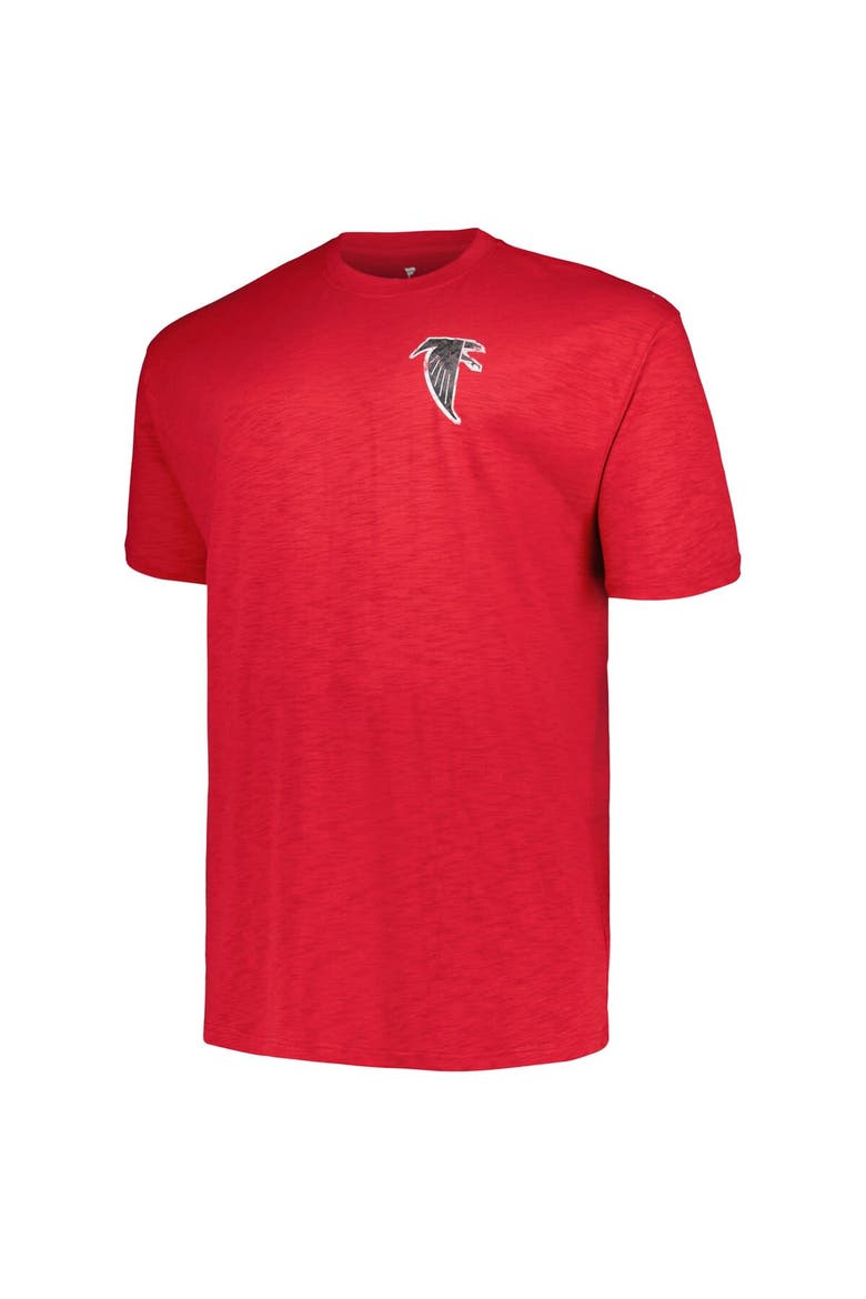 Men's Profile Red Atlanta Falcons Big & Tall Two-Hit Throwback T-Shirt, Alternate, color, Red