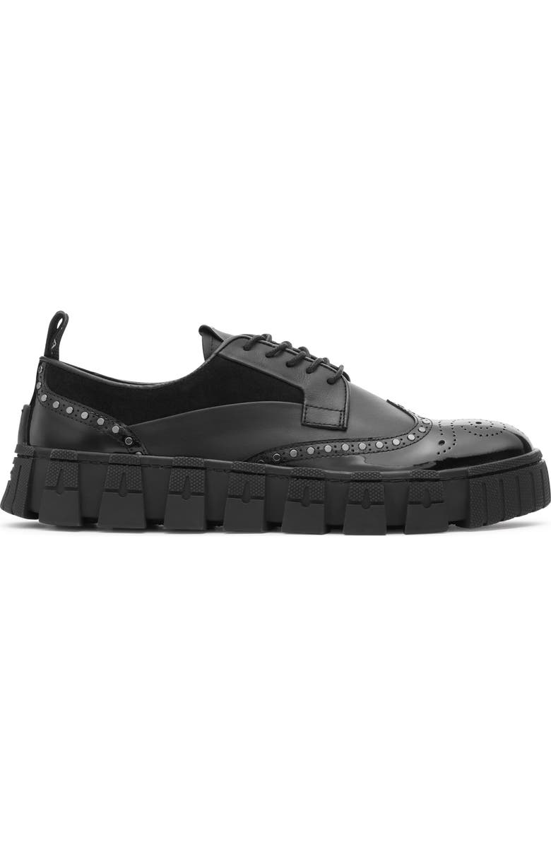 KARL LAGERFELD PARIS Studded Wingtip Derby, Alternate, color,