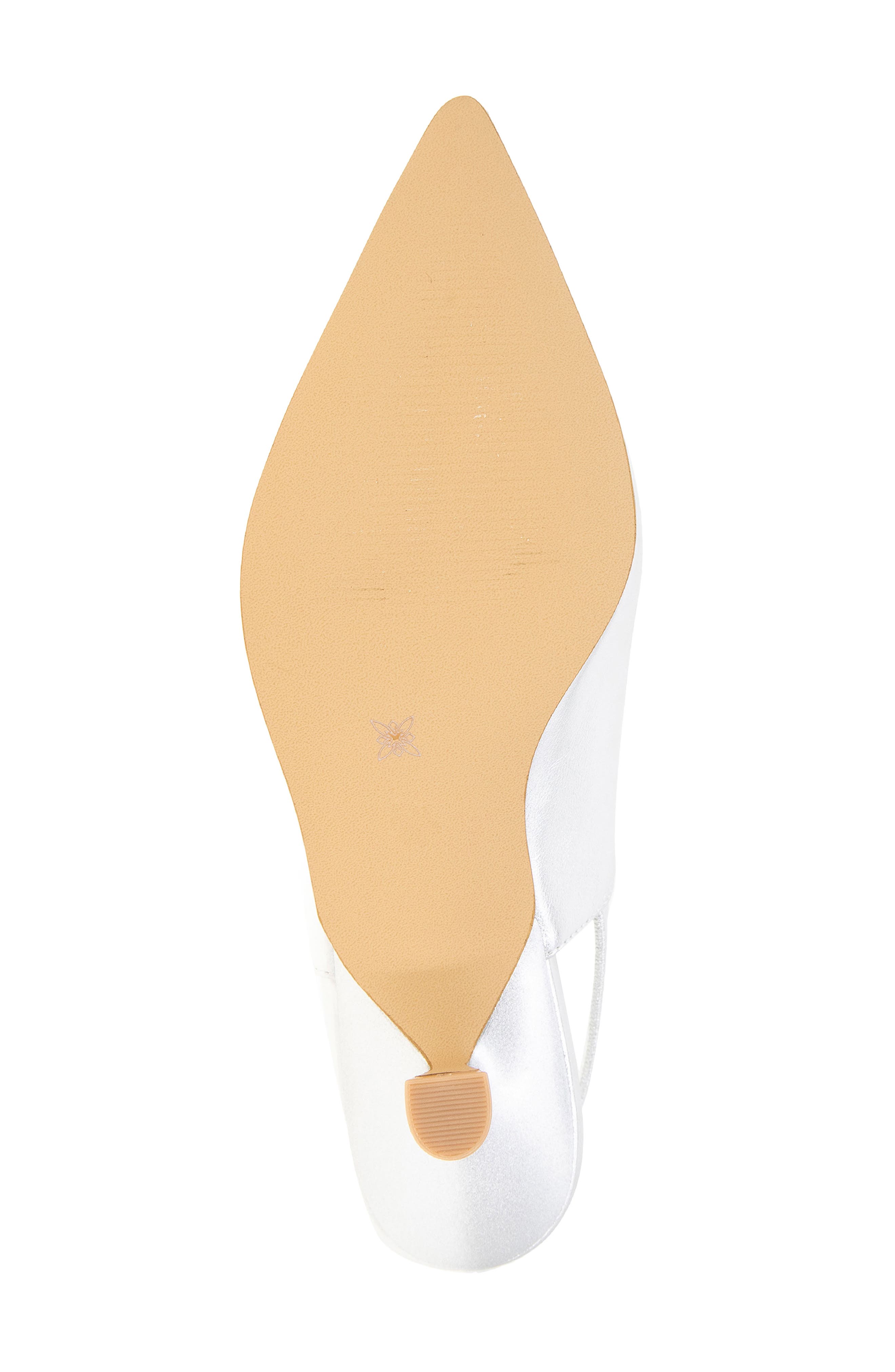 BCBGeneration Kayla Pointed Toe Kitten Heel Pump, Alternate, color, Silver