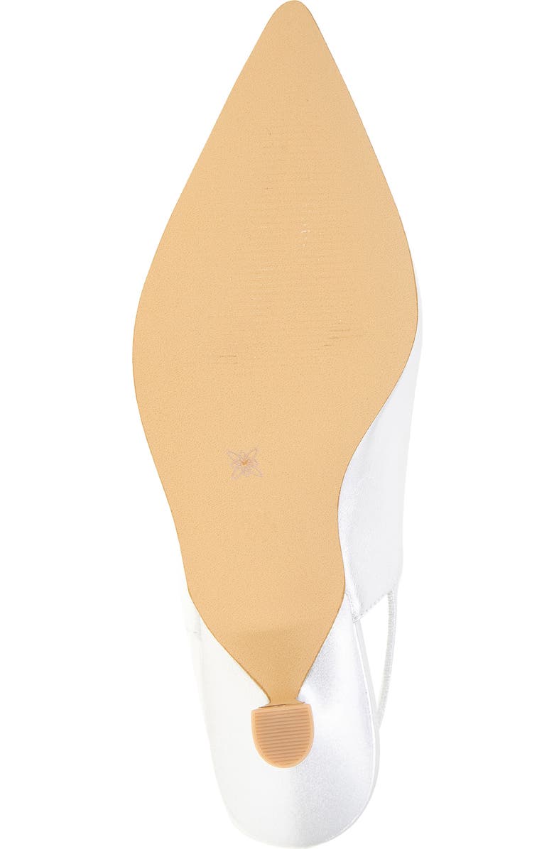 BCBGeneration Kayla Pointed Toe Kitten Heel Pump, Alternate, color, Silver