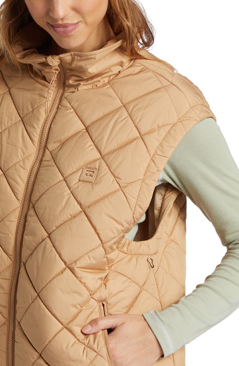 Billabong Transport Waterproof Quilted Puffer Vest, Alternate, color,