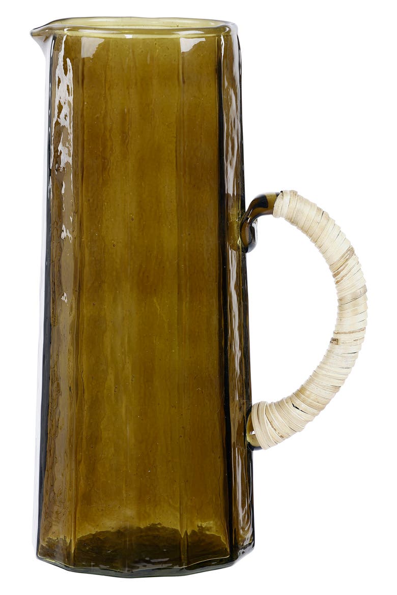 Glass Pitcher, Main, color, BROWN