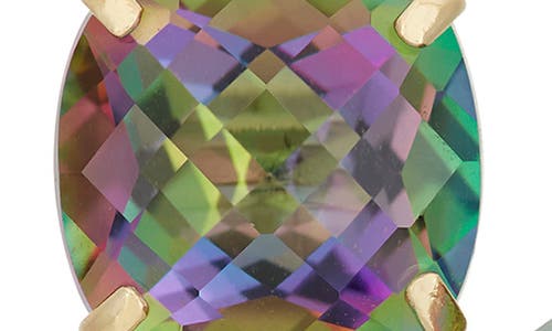 Fzn 10k Gold Solitaire Garnet Stud Earrings