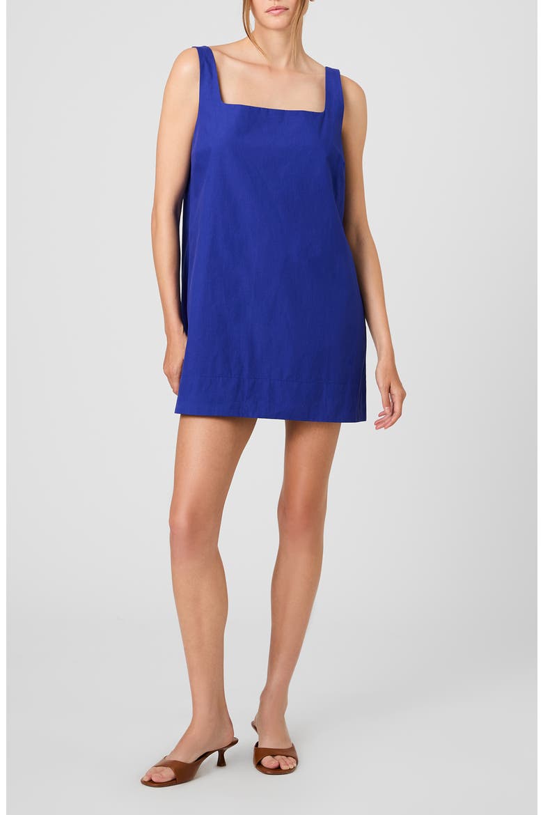 Alissa Cotton Shift Minidress, Main, color, ELECTRIC INDIGO