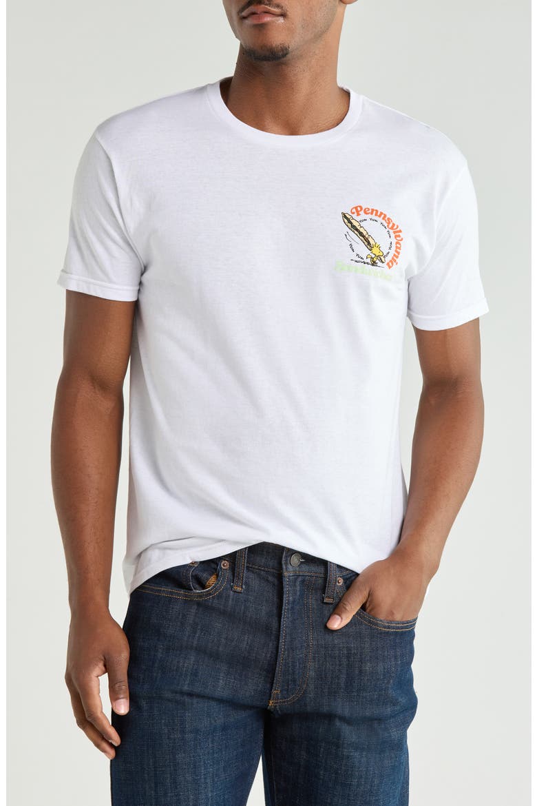 Peanuts PA Sandwiches Graphic T-Shirt, Main, color, WHITE