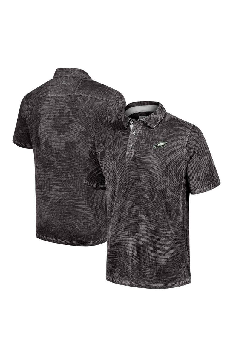 Tommy Bahama Men's Tommy Bahama Black Philadelphia Eagles Sport Santiago Paradise Polo, Main, color, Black