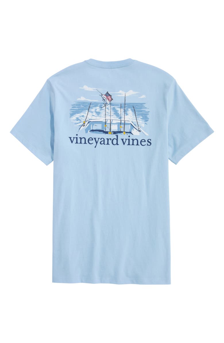 vineyard vines USA Marlin Fishing Pocket Graphic T-Shirt, Alternate, color, 