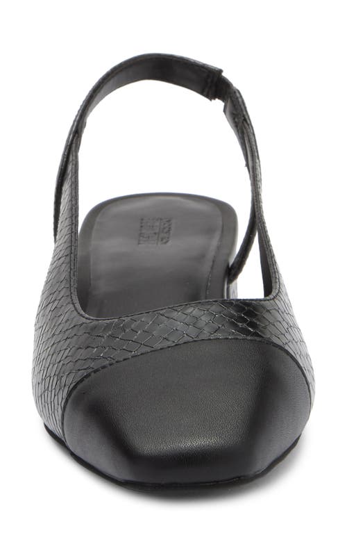 Nordstrom Rack Blaire Slingback Pump In Black Snake