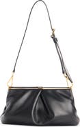 Dries Van Noten Pleated Leather Shoulder Bag