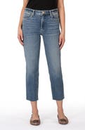 KUT from the Kloth Rachael Fab Ab High Waist Raw Hem Mom Jeans