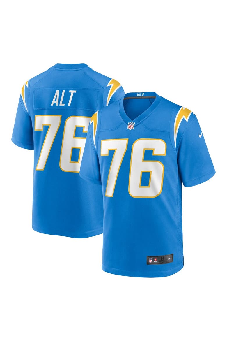 Men's Nike Joe Alt Powder Blue Los Angeles Chargers 2024 NFL Draft First Round Pick Player Game Jersey, Main, color, Powder Blue