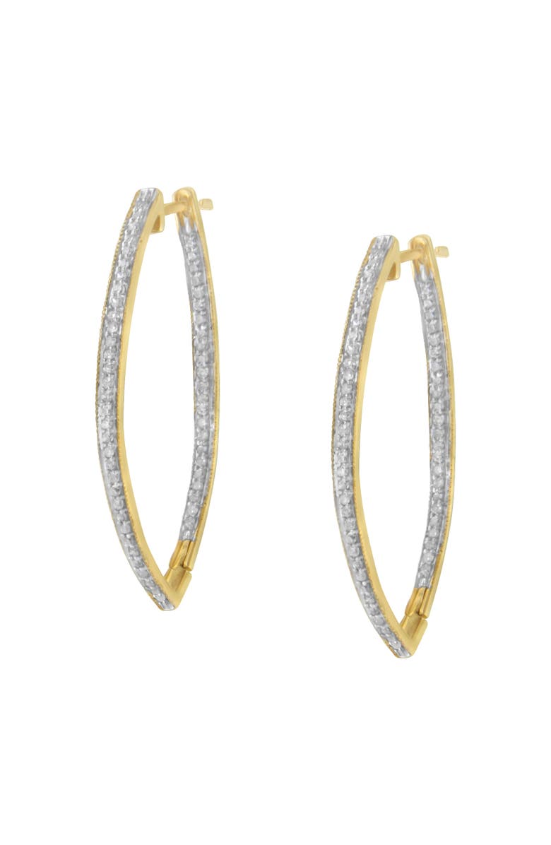 Haus of Brilliance 10k Yellow Gold Round Diamond Earrings, Alternate, color, Yellow