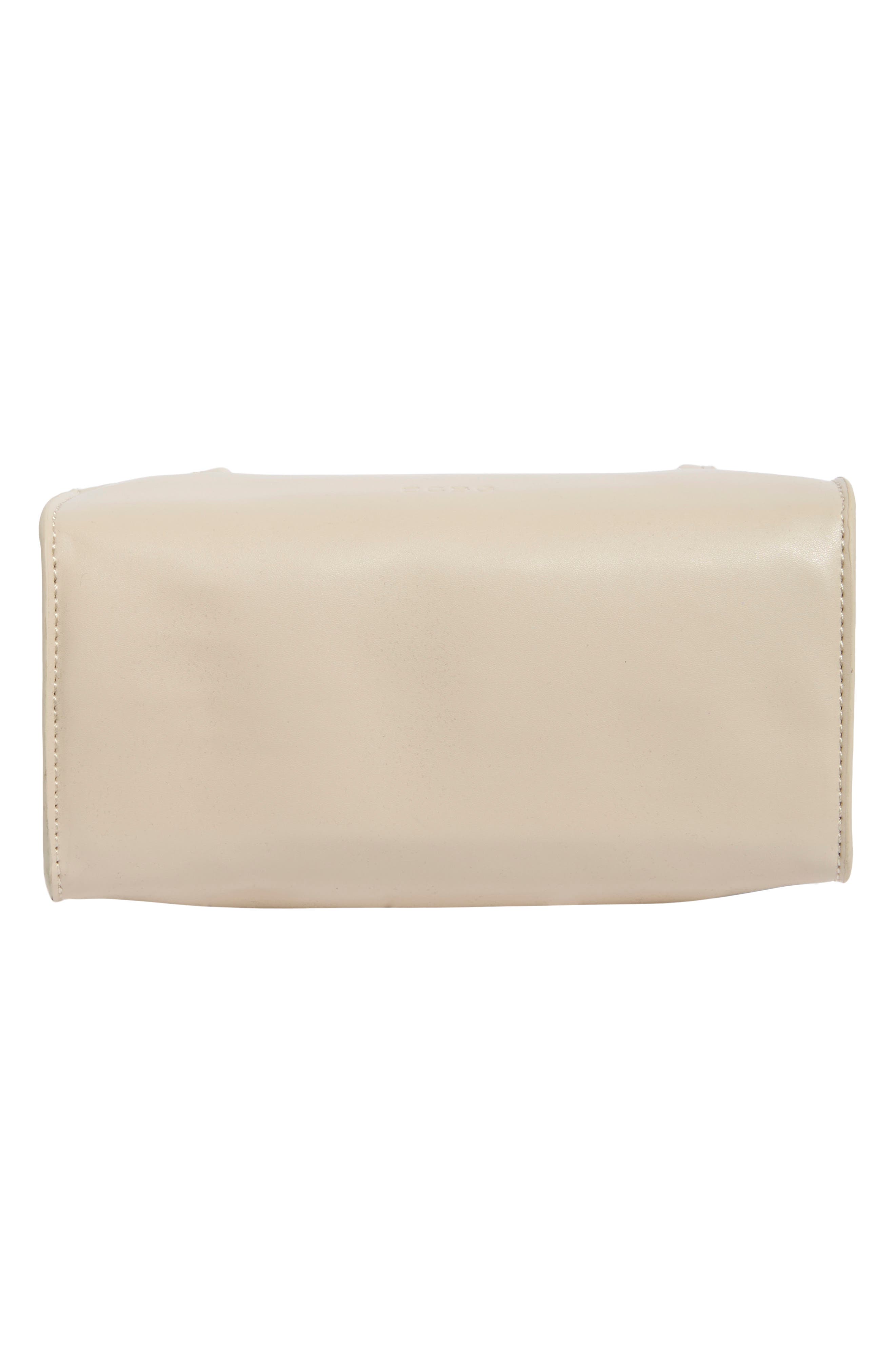 Mini Barrel Faux Leather Shoulder Bag, Alternate, color, IVORY