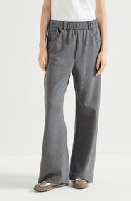 Brunello Cucinelli Cotton smooth French terry trousers