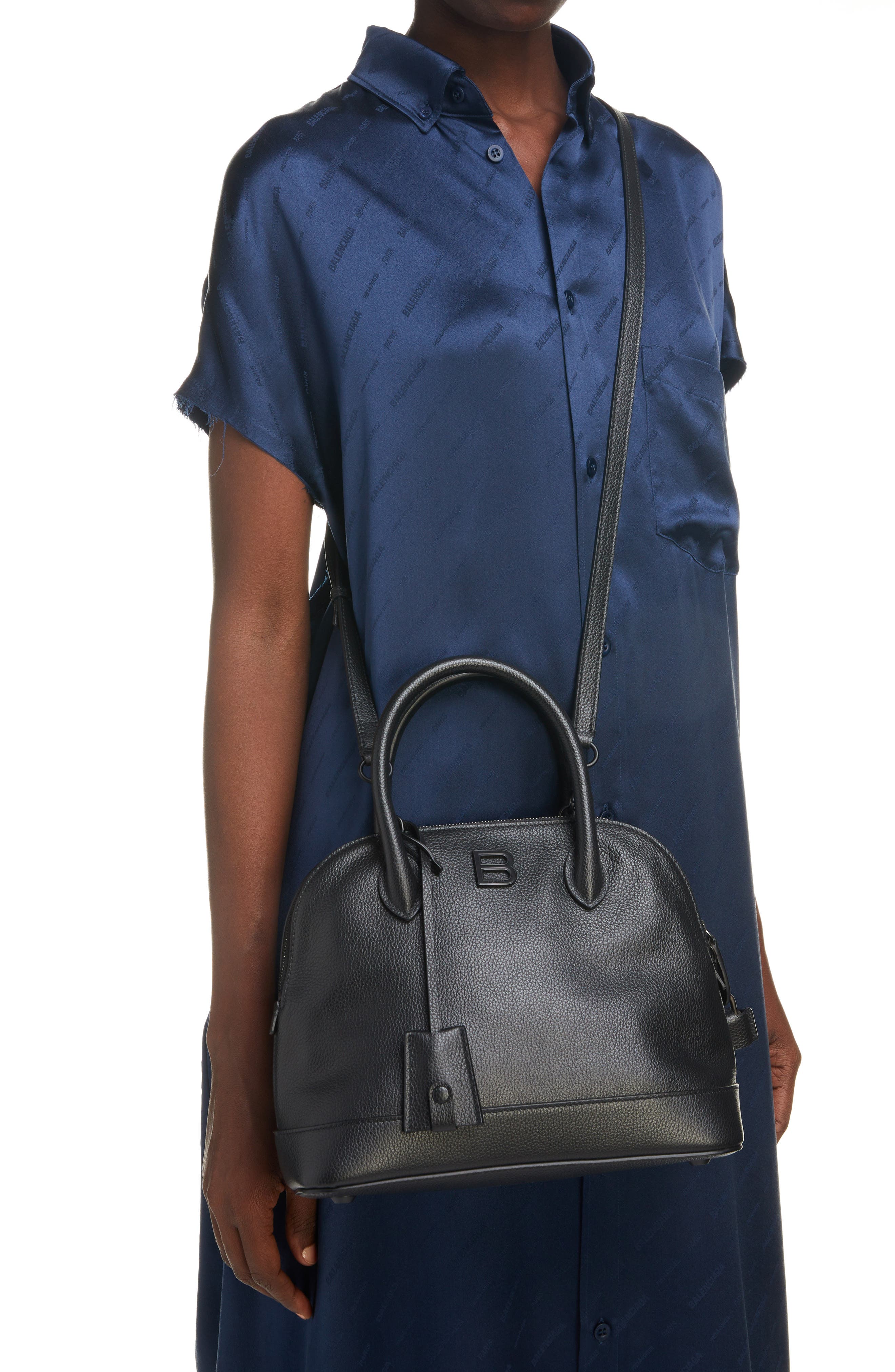 Balenciaga Small Ville Leather Top Handle Bag, Alternate, color, 