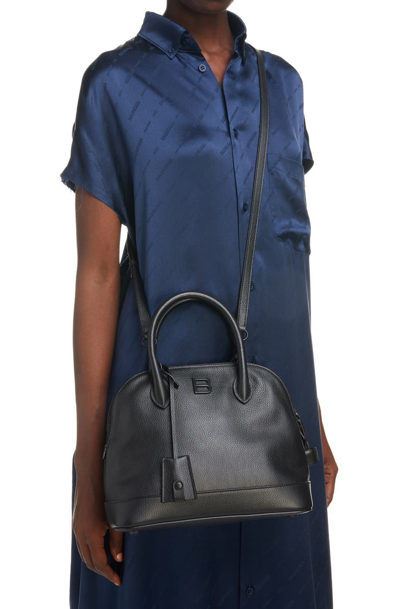 Balenciaga Small Ville Leather Top Handle Bag, Alternate, color,