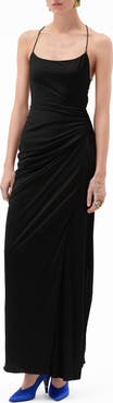 Versace Liquid Drape Jersey Gown