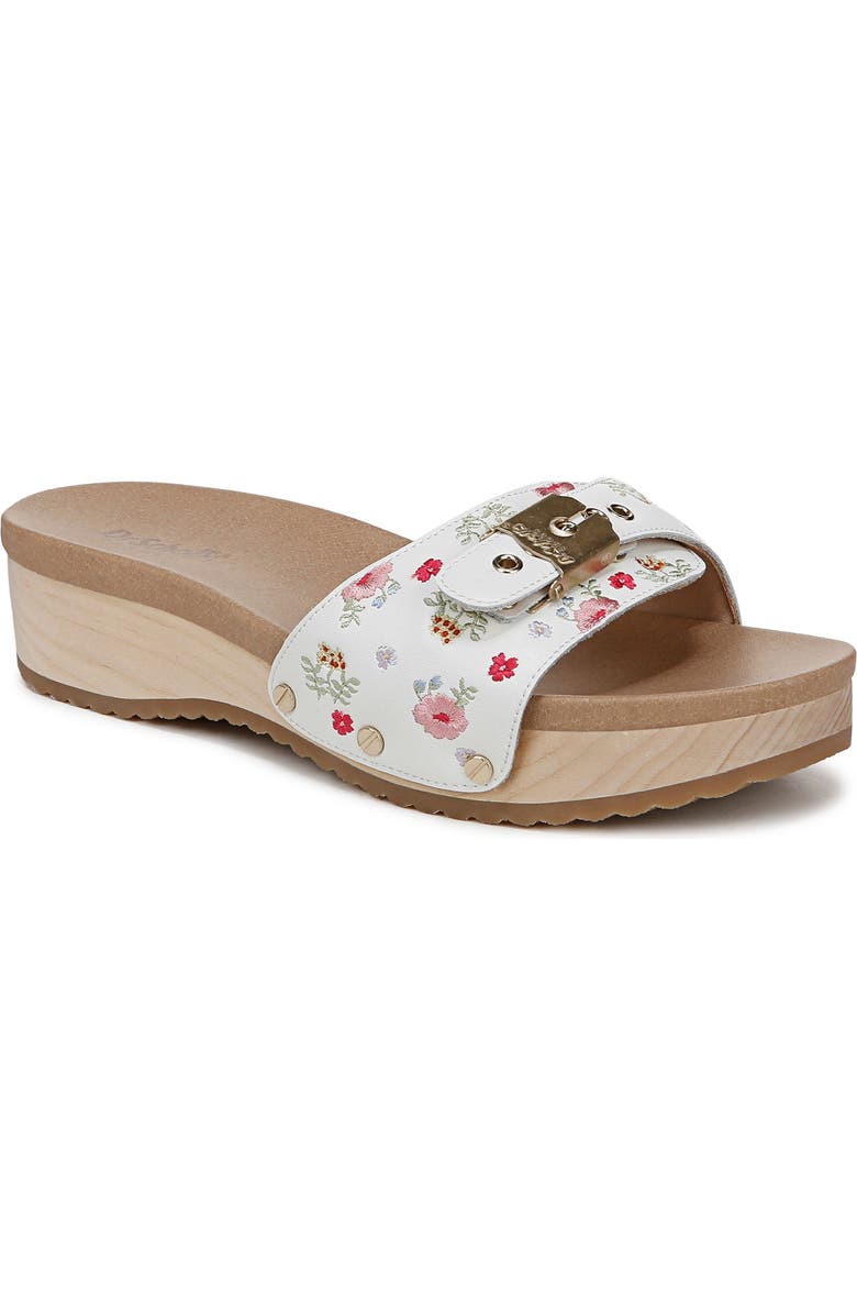 Dr. Scholl's Original Too Platform Sandal, Main, color, White Multi