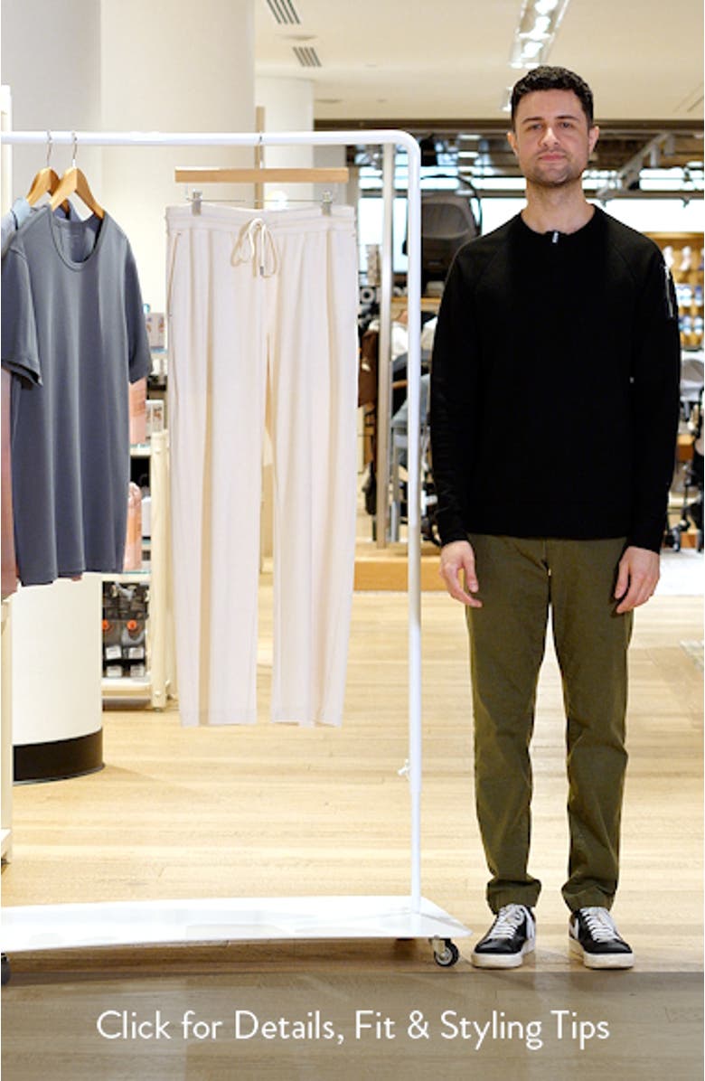 Stretch Cotton & Modal Blend Drawstring Pajama Pants, sales video thumbnail