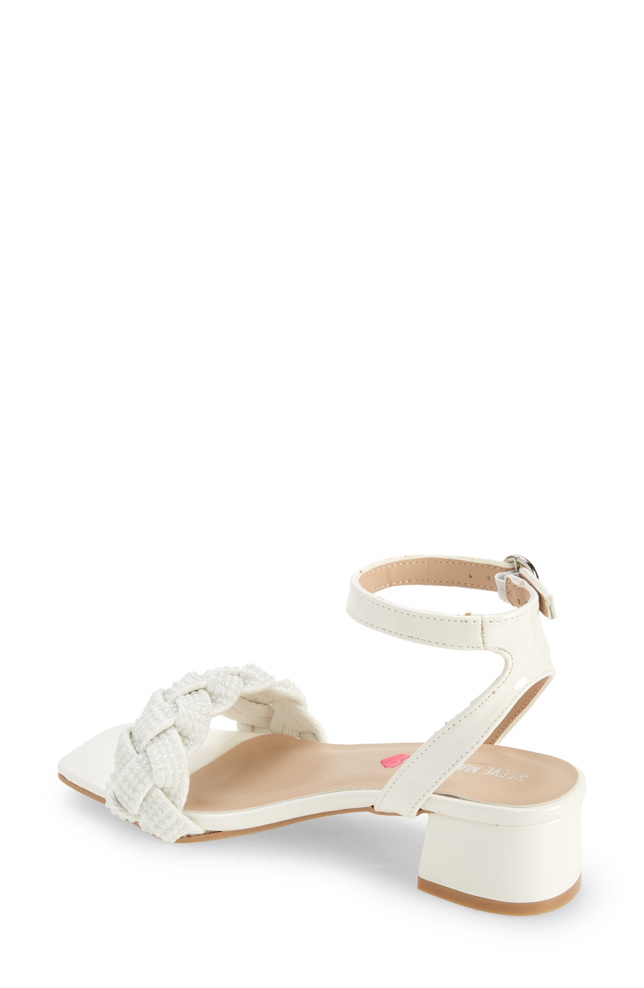 Joppal Braid Sandal, Alternate, color, WHITE