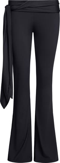 Butterfly Low Rise Tie Waist Flare Pants