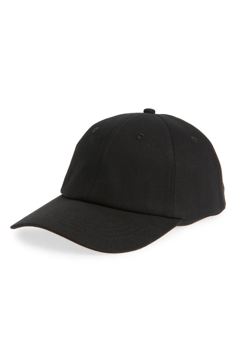Treasure & Bond Cotton Twill Ball Cap, Main, color, Washed Black