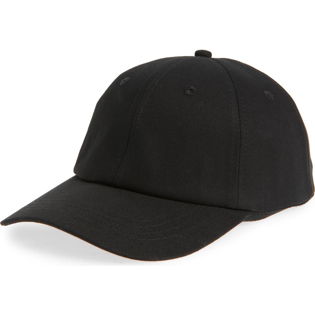 Treasure & Bond Cotton Twill Ball Cap In Washed Black