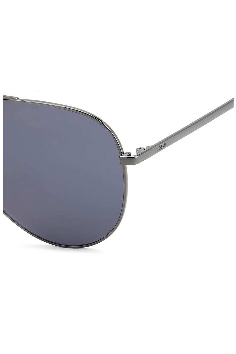 60mm Pilot Sunglasses, Alternate, color, DARK RUTHENIUM/ GREY