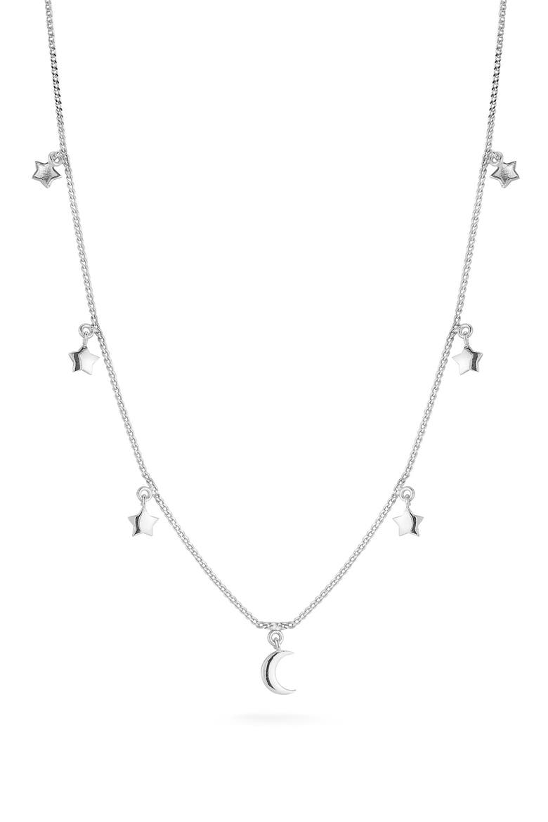 Celestial Charm Necklace, Main, color, SILVER