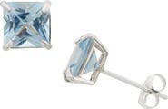 FUZION CREATIONS Princess Cut Stud Earrings