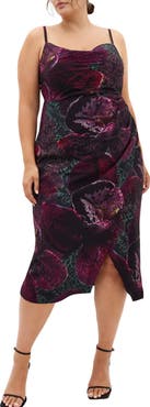 City Chic Marisol Cowl Neck Sheath Dress
