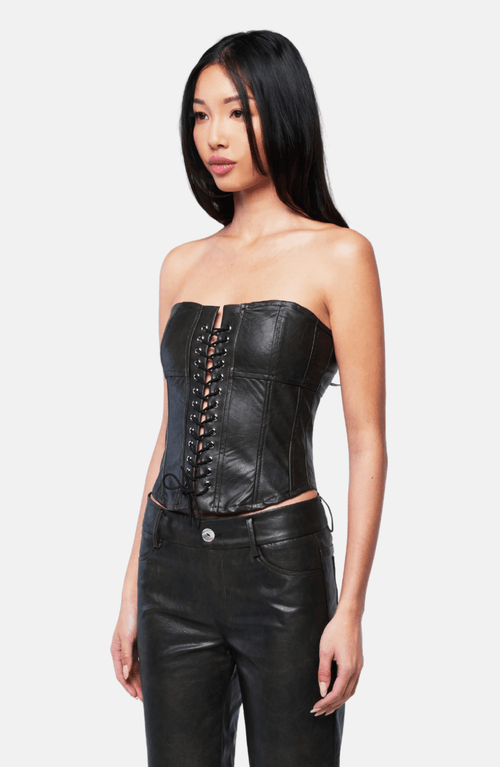 Ow Collection Sable Corset Top In Black