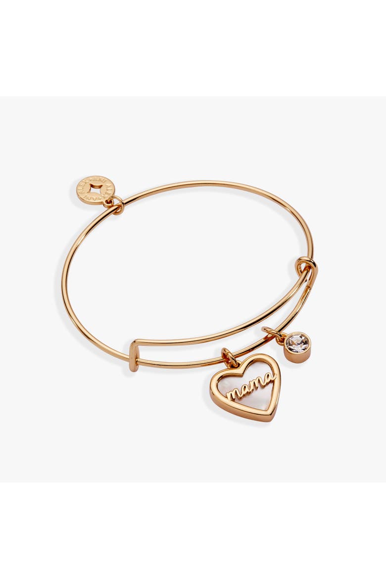 Mama Mother of Pearl Bangle, Main, color, Gold