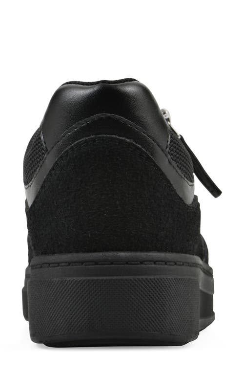 Cliffs By White Mountain Uplit Zip Sneaker In Black Black Multi