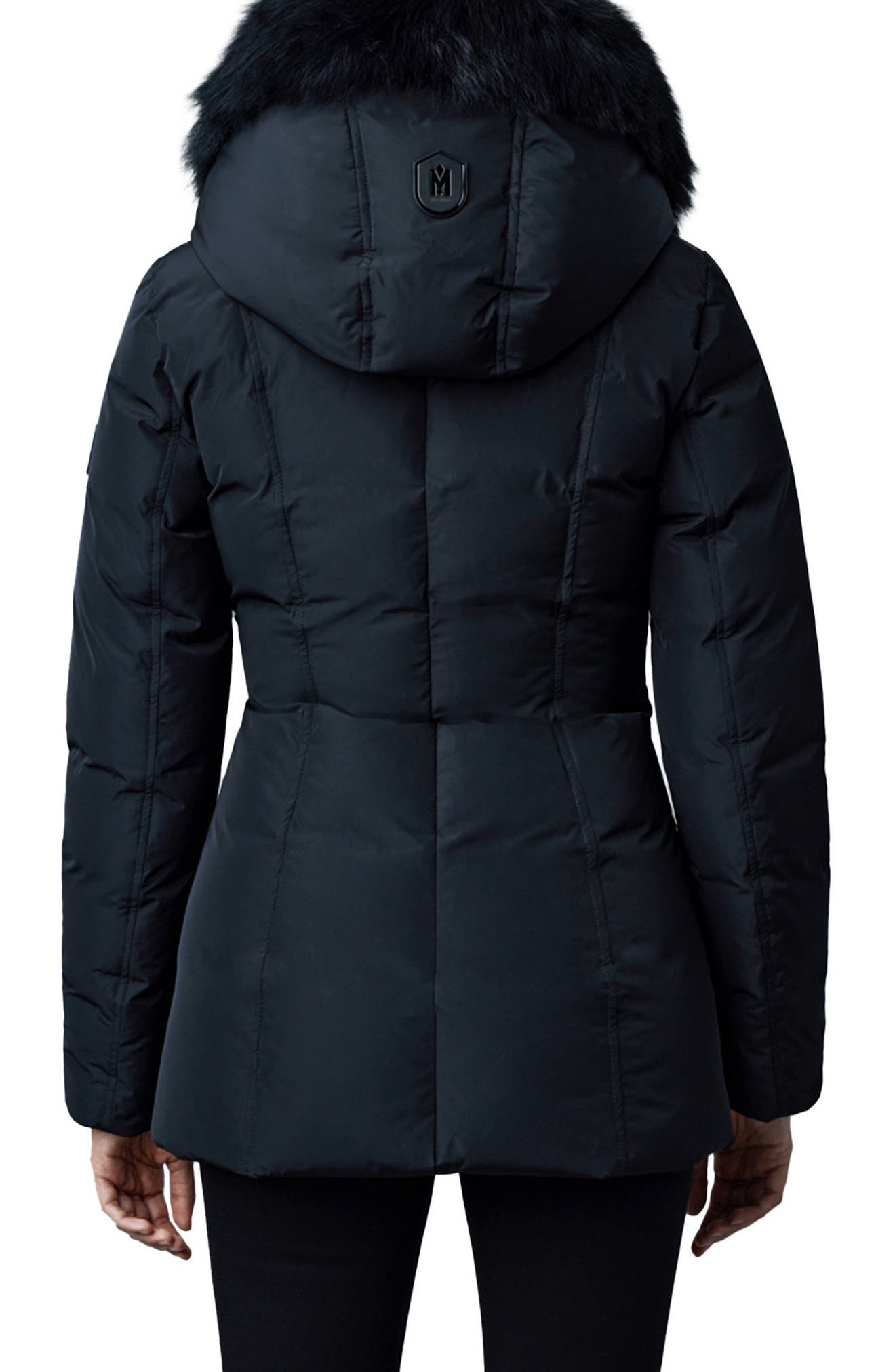 Adali Genuine Shearling Trim Down Jacket - image 2
