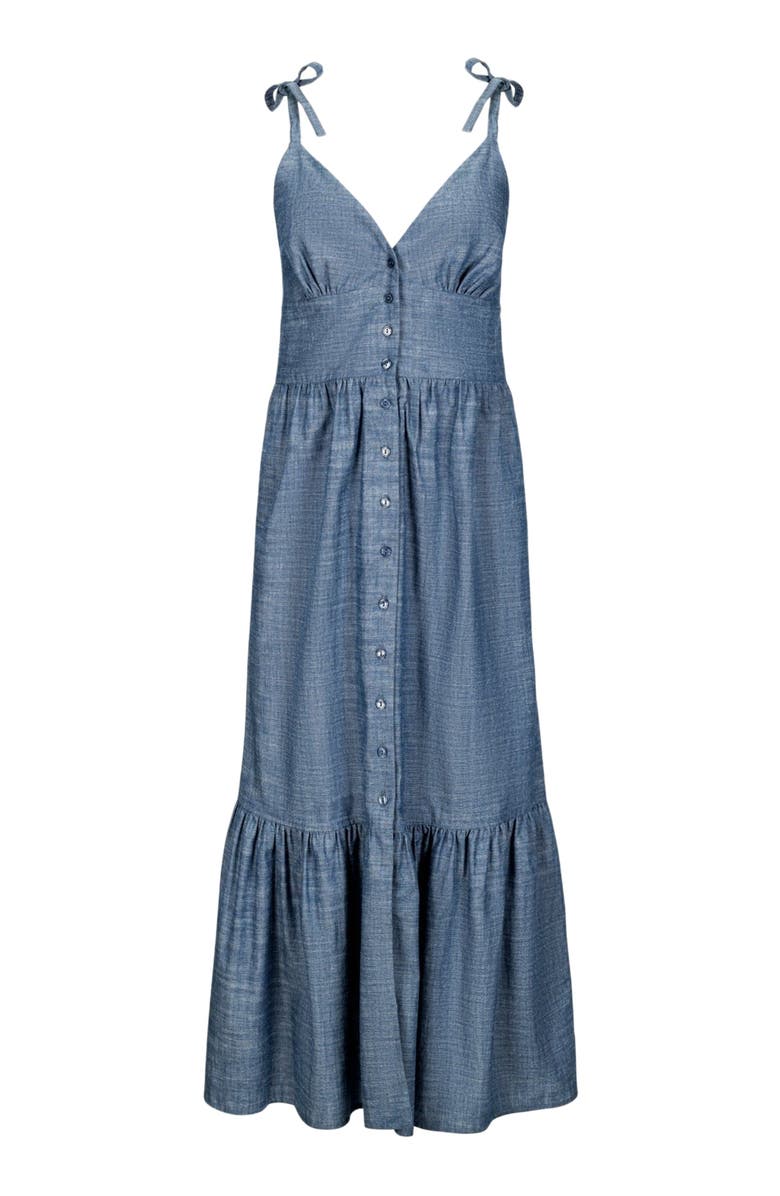 Hope & Henry Women's Organic Chambray Maxi Dress, Alternate, color,