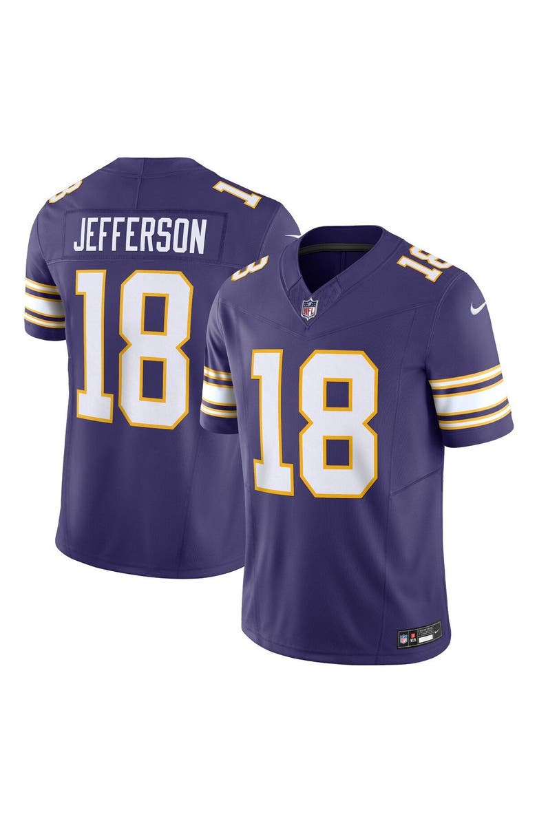 Nike Men's Nike Justin Jefferson Purple Minnesota Vikings Vapor F.U.S.E. Limited Jersey, Main, color, Purple