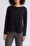 Eileen Fisher Long Sleeve Cowl Neck Top