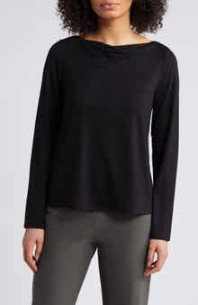 Eileen Fisher Long Sleeve Cowl Neck Top